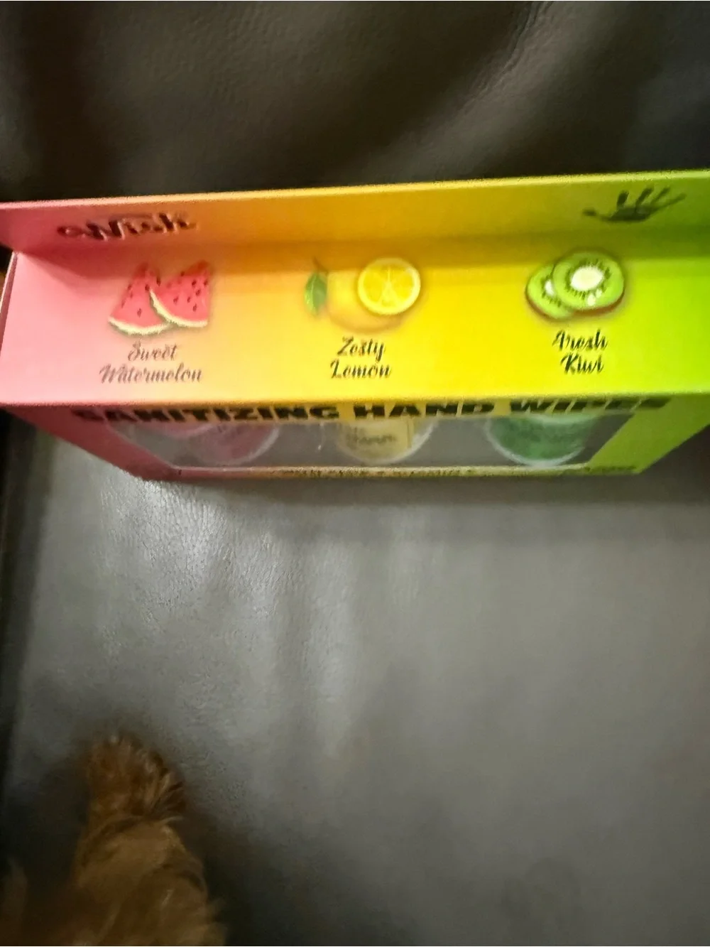 Wish Sanitizing Hand Wipes 3-Pack (Pink, Yellow, Green)